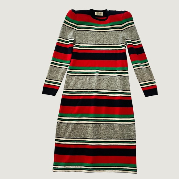 St. John Dresses & Skirts - VTG St. John Knit Dress Multicolor Striped Saks Fifth Avenue Dress - sz 6*